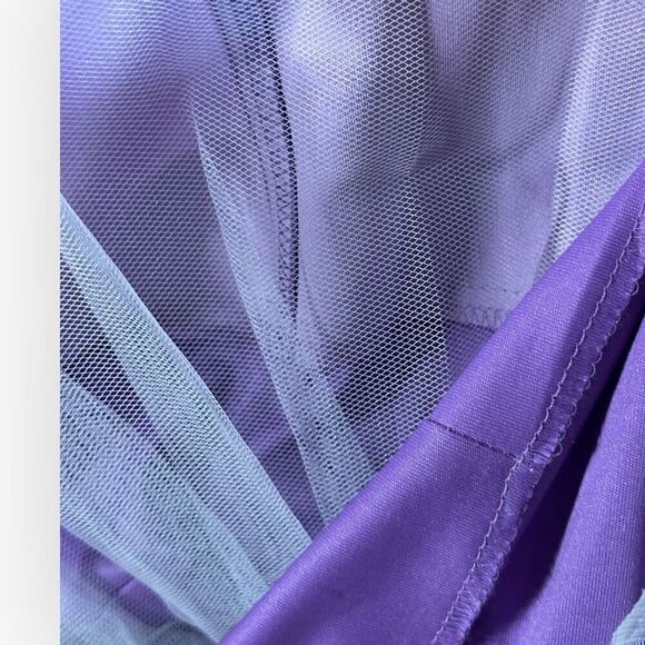 NWOT City Triangles Womens Lavender Two-Tiered Mini Dress Size XS Juniors - Picture 5 of 6